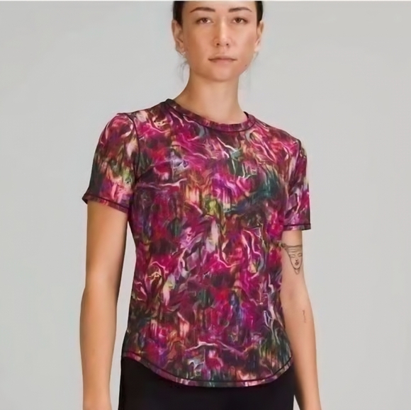 lululemon athletica Tops - B13. Lululemon athletica multi color short sleeve Tee - Size 8